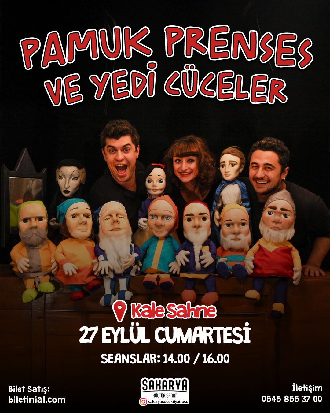 27 Eylül Pamuk Prenses ve Yedi Cüceler Çocuk Tiyatrosu